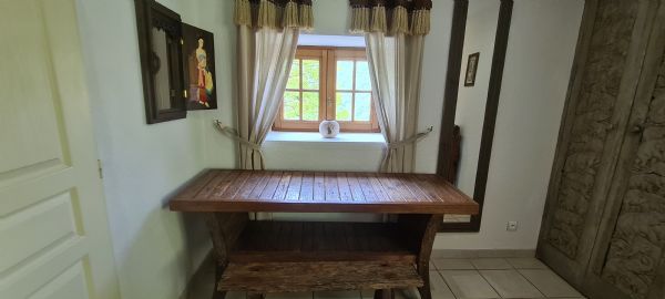 Chambre lit à baldaquin